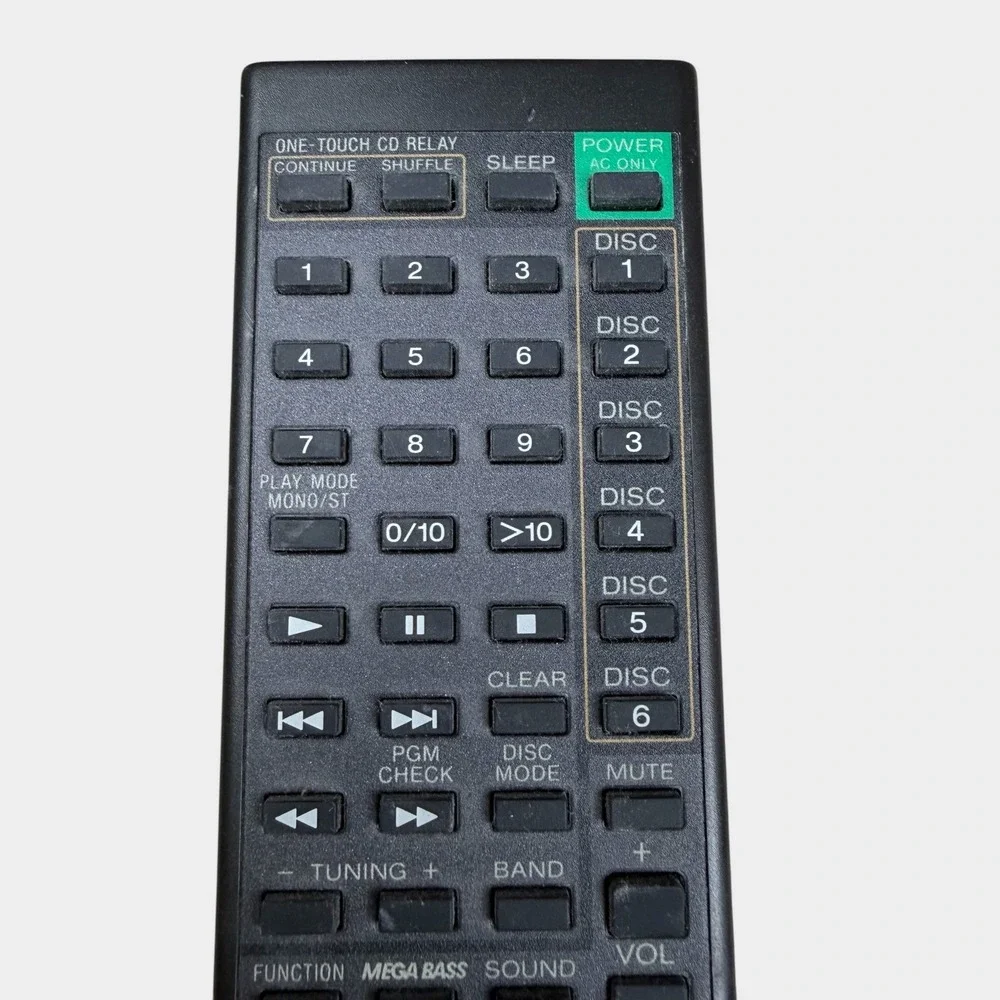 Sony RMT-C777 Remote Control for Radio Cassette CD Player Mega Bass Black OEM